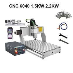 CNC 6040 3 4 Вал токарного станка машины 1.5KW 2.2KW шпинделя с ЧПУ древесины router-сверлильный фрезерный гравер