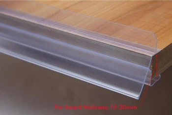 

Wood Board Shelf Label Holder Strip Shelf Tag Holder Sign Clip Strip Glass Shelf Edge Protector Shelf Talkers Price Tag Display