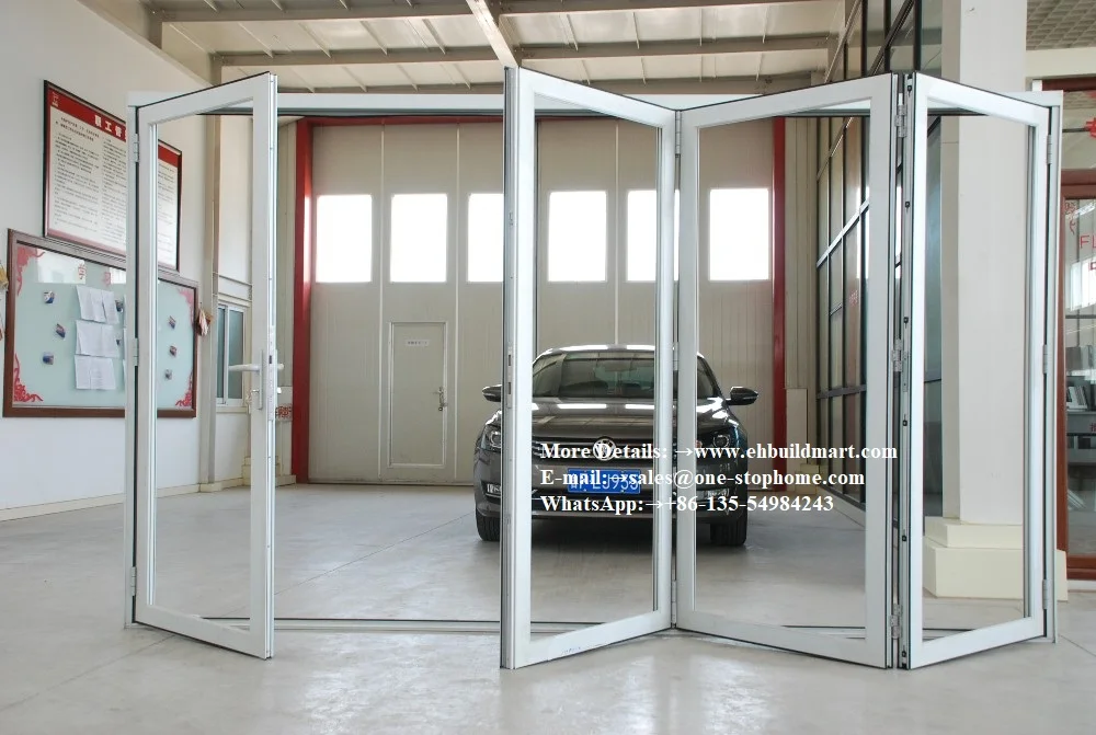 Us 4580 0 Metal Aluminum Kerala Lowes Cheap Accordion Folding Doors Exterior Soundproof Transparent Glass Bi Fold Door In Doors From Home