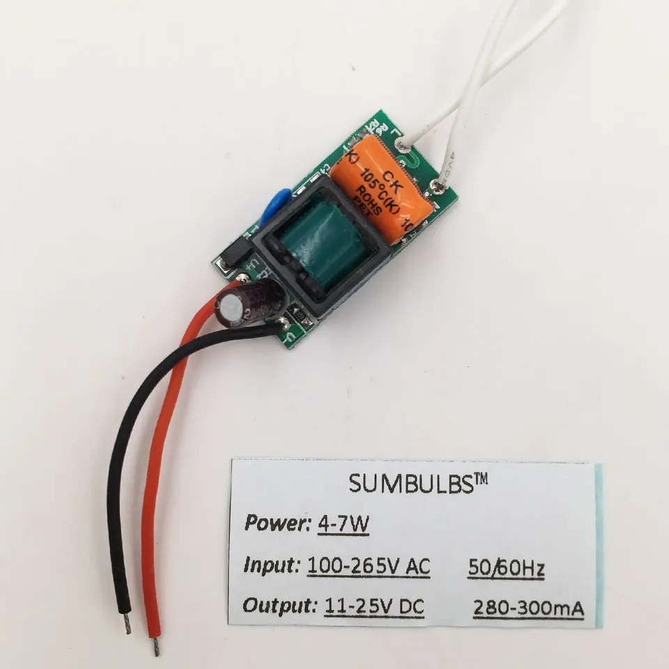 4W 5w 6w 7w constant current power supply LED driver DC 11-25V (7)