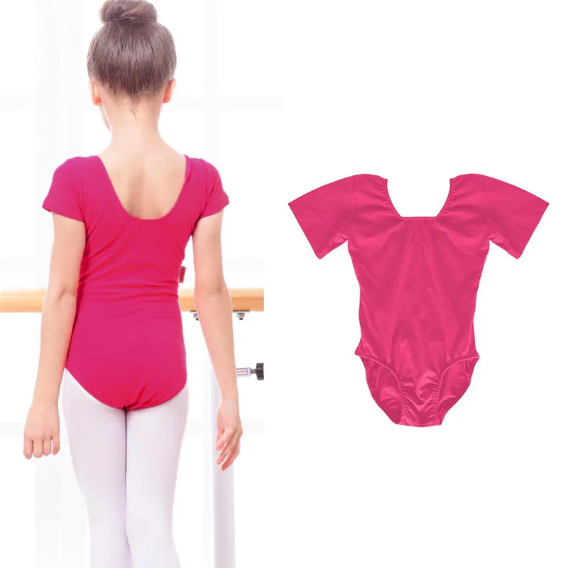 

Baby Girls Bodysuits Girls Children Ballet Team Basic Soft Skin-Friendly Short Sleeve Dance Leotards Training Suit Baby Clothing