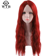 WTB 70 см Длинные розовые волнистые парики Косплей натуральный синтетический женский блонд парик 3 цвета термостойкие волосы