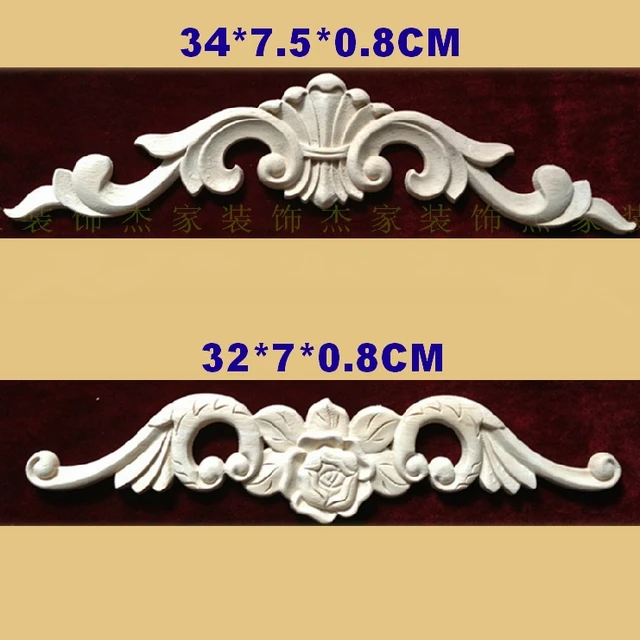 Dekorasi Pintu Ukiran Kayu Sudut Bunga Applique Motif Furniture