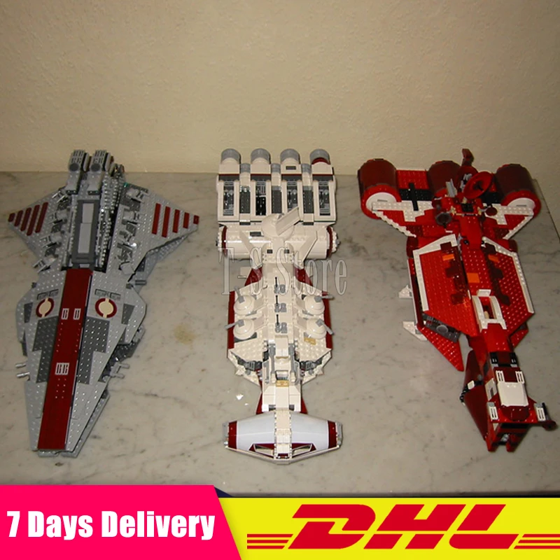 

Lepin 05042 The Republic Fighting Cruiser Set+05046 The Tantive IV Rebel Blockade Runner Set+05070 The Republic Cruiser Set