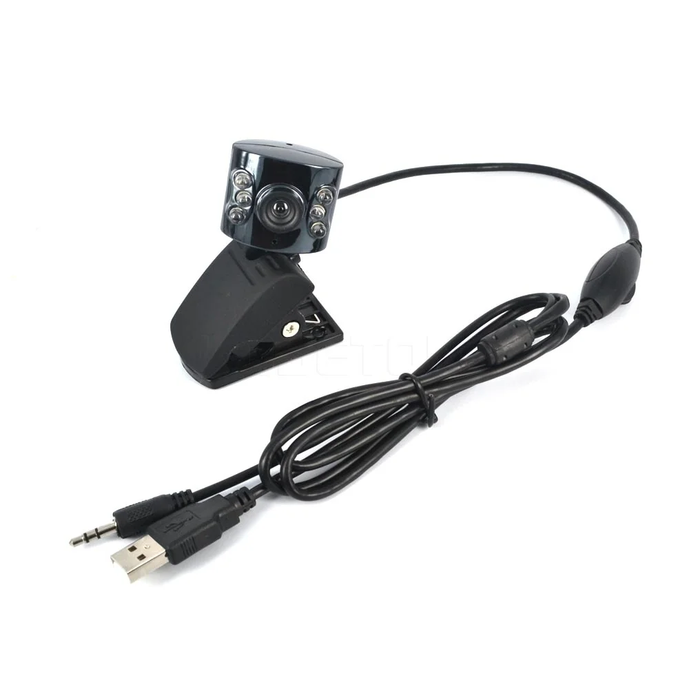Kebidumei HD USB 2 0 камера Веб + 6 Led светильник диммер 30 м веб с микрофоном для ПК