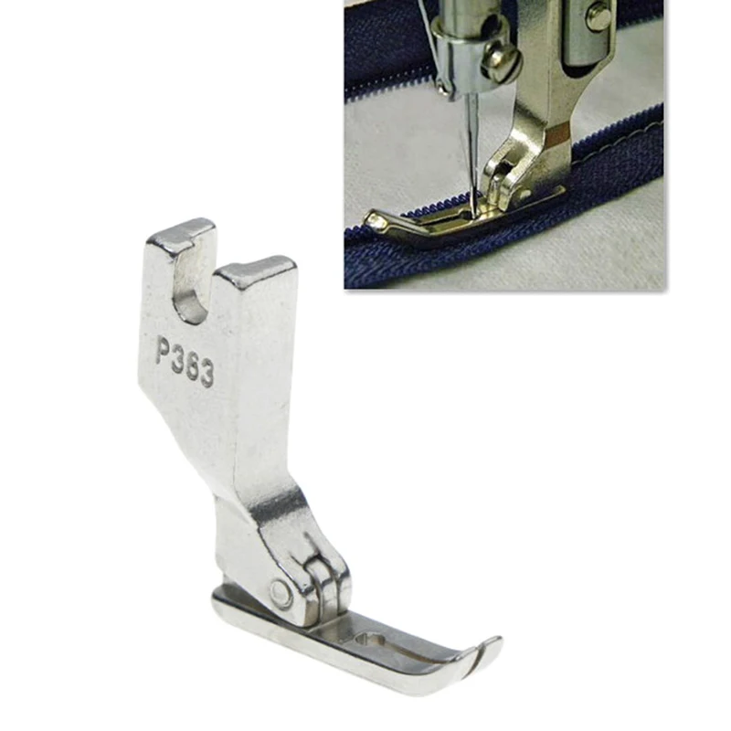 Промышленная швейная машина лапка Платформа 0,3 прижимной молния ноги# P363 зубочистка тонкий стальной пресс стопы AA7182-2