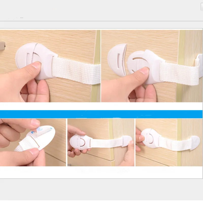 

6/12 pcs/set Child Lock Protection Of Children Locking Doors For Children's Safety Kids Plastic Lock Best Selling