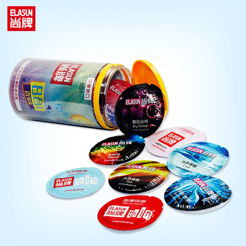 Презервативы ELASUN из натурального латекса ультратонкие 40 шт./лот|thin condom|ultra thin
