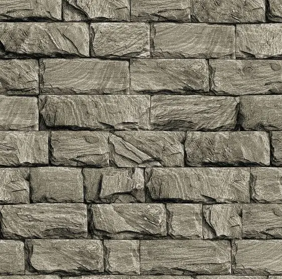 3d الطوب ورق الحائط لفة رمادي غير المنسوجة للجدران ديكور المنزل ريترو 3d الطوب ورق الحائط لفة رمادي غير المنسوجة للجدران ديكور المنزل ريترو