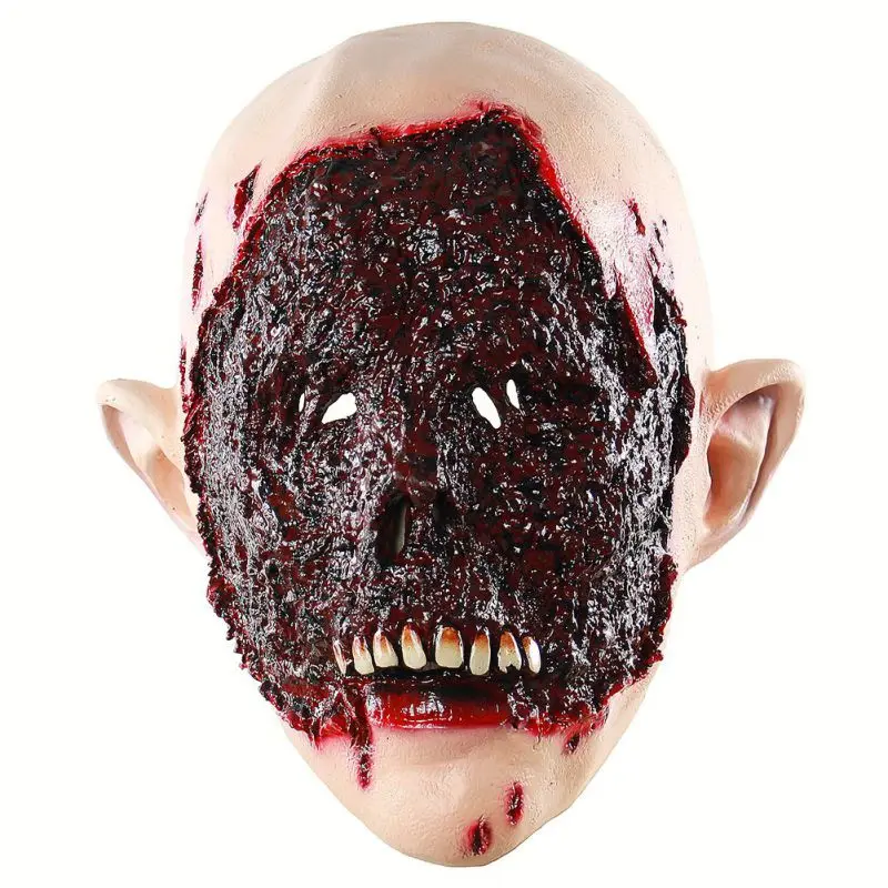 Латексная страшная маска на Хеллоуин для взрослых, маска на Хеллоуин, ужасная маска, нарядное платье, маска ужаса, на всю голову, для лица, дышащая - Цвет: F