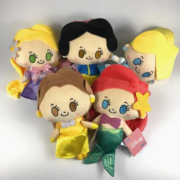 

Kawaii Cartoon princess Plush Toy Doll Snow White Beauty And The Beast Belle Alice Mermaid Small Dolls Pendant For Girls Gifts