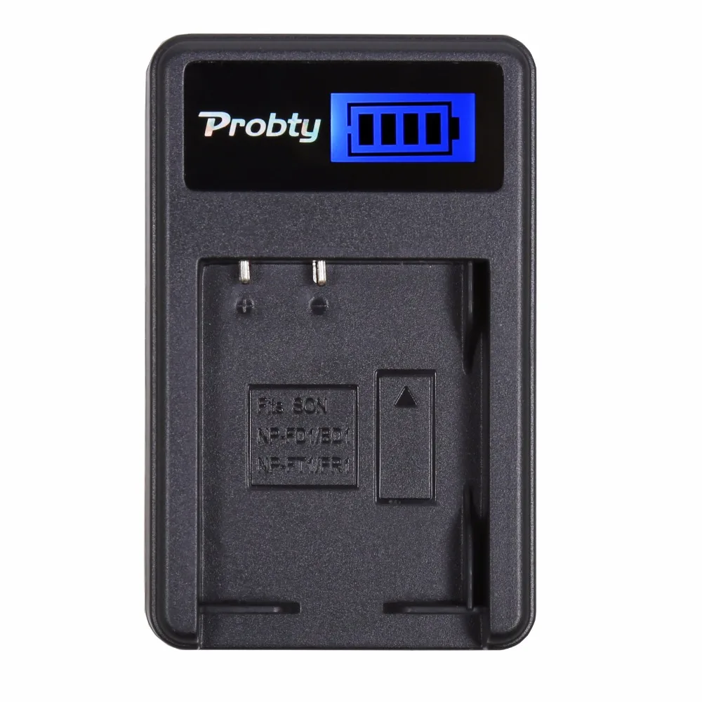 Probty Np-Bd1 Np Bd1 Npbd1 Lcd Caricatore Usb Per Cyber-Shot Dsc-G3 Dsc-T2 Dsc-T70 Dsc-T75 Dsc-T77 Dsc-T90 Dsc-T200 Dsc-T300 T500