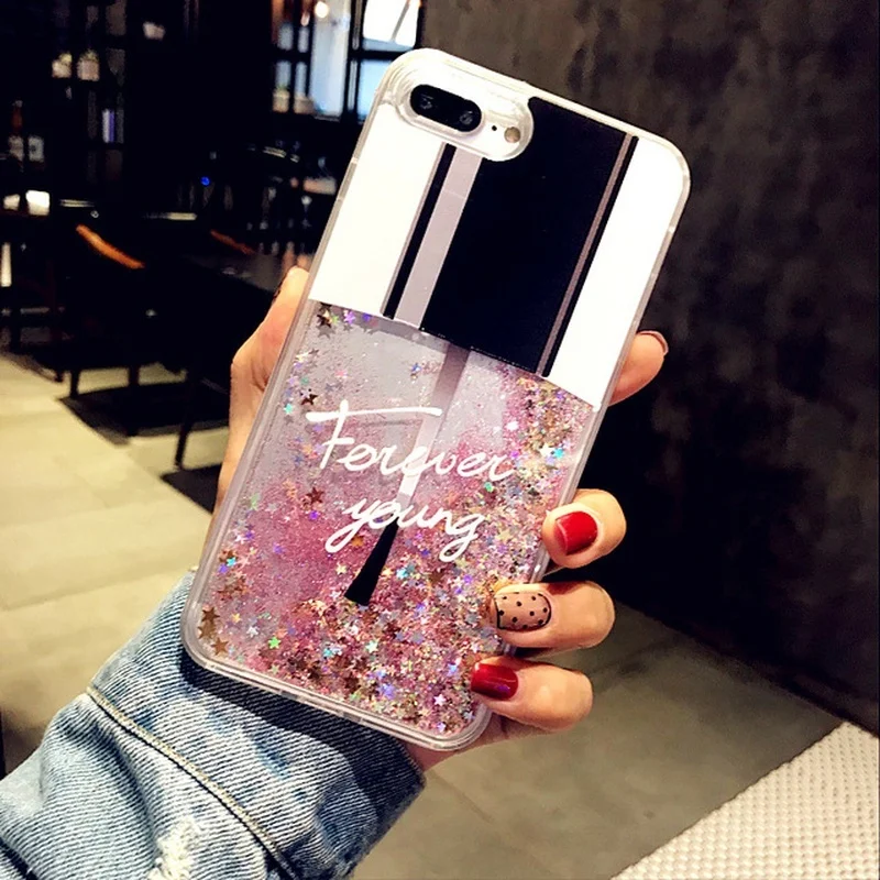 Luxury Bling Liquid Quicksand Phone Case For IPhone 7 8 6 6s Plus 
