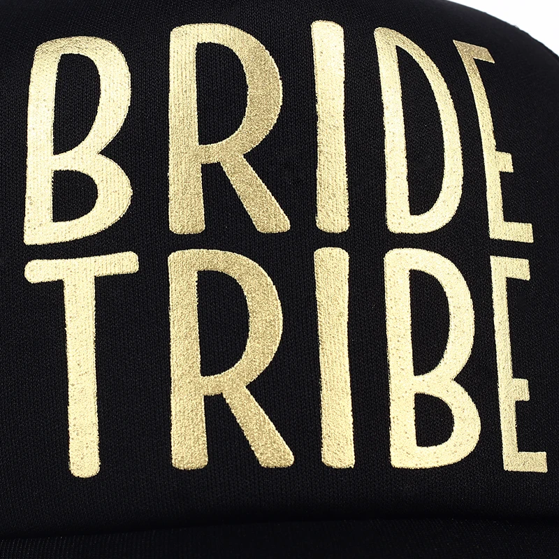 Надпись «Bride Tribe» с золотым принтом сетки Для женщин свадебные Бейсбол Кепки вечерние брендовые головные уборы с бакалавра клубной команды Snapback Кепки s летние пляжные Casquette