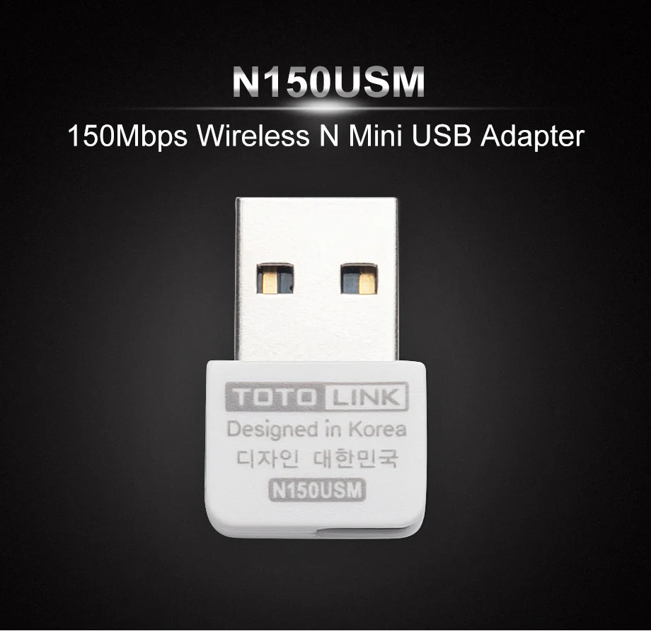 TOTOLINK N150USM 150 Мбит/с Беспроводной мини USB2.0 Wi-Fi адаптер Wi-Fi приемник Сетевая Карта 802.11n/g/b для Windows 7/8/10/XP, Linux