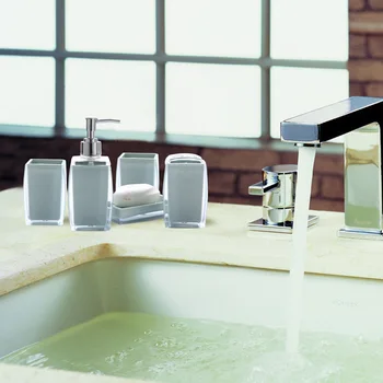 

4pcs Accessories Set European Bathroom Sanitary Ware Ceramic Personalized Wedding Gift Painted Home & Garden set Bathroom