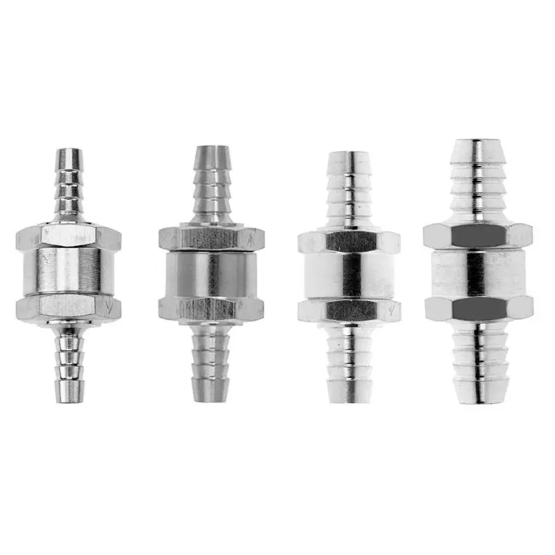 

Vehicle Check Valve Aluminums Alloy Fuel Non Return Check Valve One Way Petrol Diesel 6/8/10/12MM For Ship Motor Car Accessories