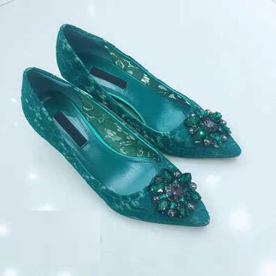 VIISENANTIN/ г. весенне-летние кружевные туфли на высоком каблуке свадебные туфли-лодочки разных цветов с кристаллами и драгоценными камнями женская обувь Красного и телесного цвета - Цвет: lake blue 6cm heel