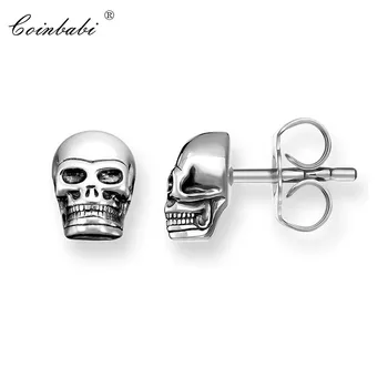 

Stud Earrings Skull Trendy Gift For Women Ts High Quality Earring Thomas Style 925 Sterling Silver Fashion Jewelry