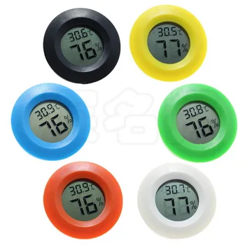 

200pcs practical Mini LCD Digital Thermometer Hygrometer Fridge Freezer Tester Temperature Humidity Meter Detector
