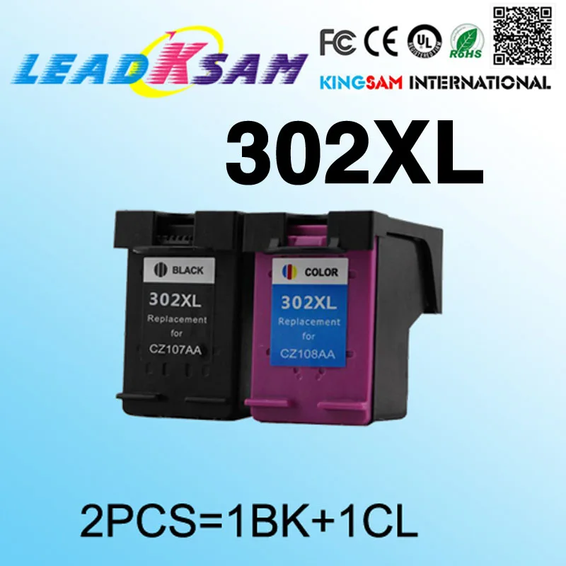 2x совместимый с hp302 302XL картридж для замены 302 ENVY 4520 4521 4522 4523 4524 принтера|ink cartridge|ink