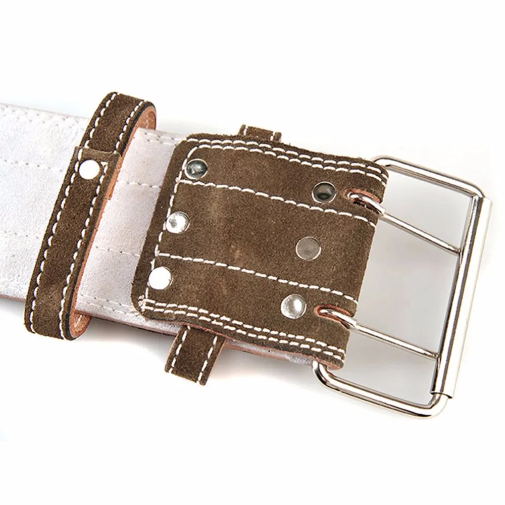 سميكة جدا جلد طبيعي حزام رفع الأثقال رياضة التدريب دعامة للخصر والظهر القرفصاء رفع الاثقال حزام تدريبات الوزن أجهزة لياقة بدنية