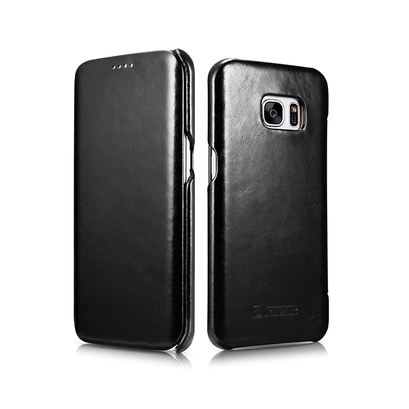 Оригинальный бренд Роскошный футляр из натуральной кожи для samsung Galaxy S7 край