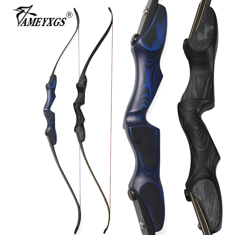 

1pc Archery 60inch Recurve Bow American Hunting Bow 30lbs-60lbs 17inch ILF Bow Riser Right Hand For Outdoor Hunting Shooting