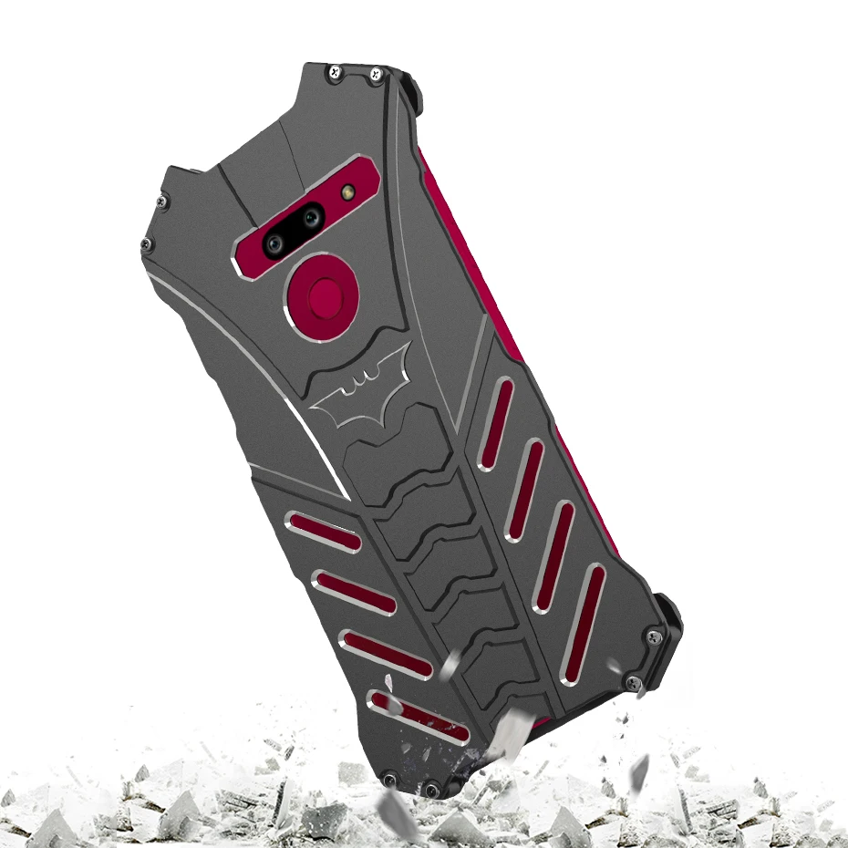 R just для Lg G8 Thinq Luxury Doom Heavy Duty Armor Metal Cnc Phone Shell For Противоударная задняя крышка с