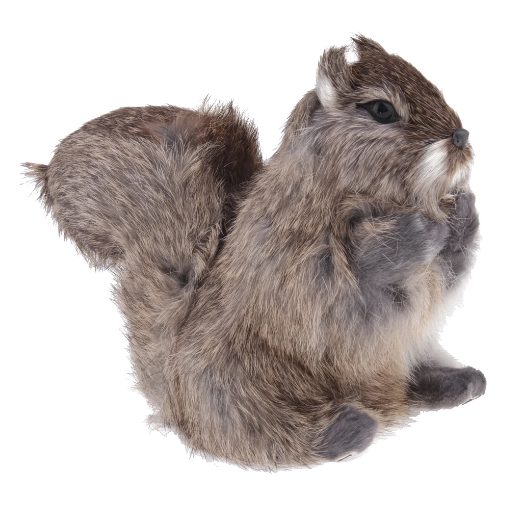 Artificial Animal  Squirrel Taxidermy Garden Home Landscape Decor Toy Garden Decor