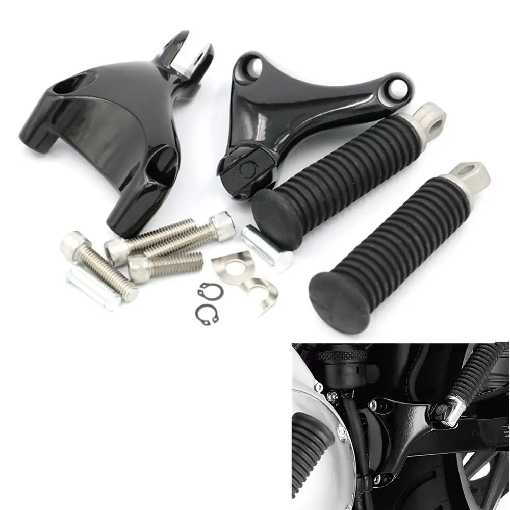 Footpeg Rear Passenger Foot Pegs w/ Mount Screw for Harley Sportster XL