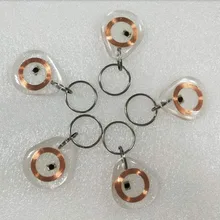 TK4100/EM4100 transprant записываемых брелоков 125 кГц РЧ прозрачный брелок