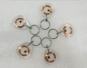 

TK4100/EM4100 transprant keyfobs 125KHz RF clear keychain
