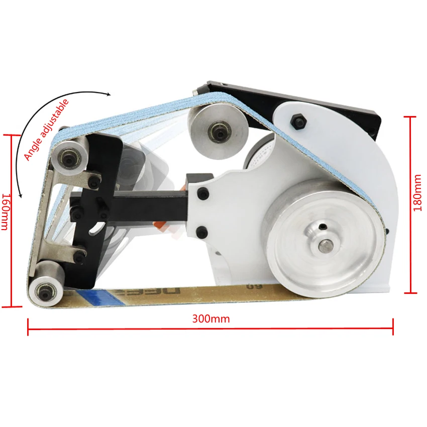 Gtmini-l мини самодельный ремень шлифовальный станок небольшой настольный мульти-функциональный пояс машинный полировщик шлифовальный станок 220 V 700 W 0-32 м/с(660*25 мм
