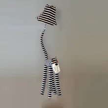 Прекрасный современный креативный тканевый мультяшный торшер с котом, романтическая деревенская комната для кабинета, торшер, милый детский Торшер для спальни