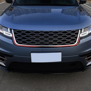

Stainless Steel Matt Outer Side Front Hood Middle Grill Grille Frame for Land Rover Range Rover Velar 2017 2018 car styling