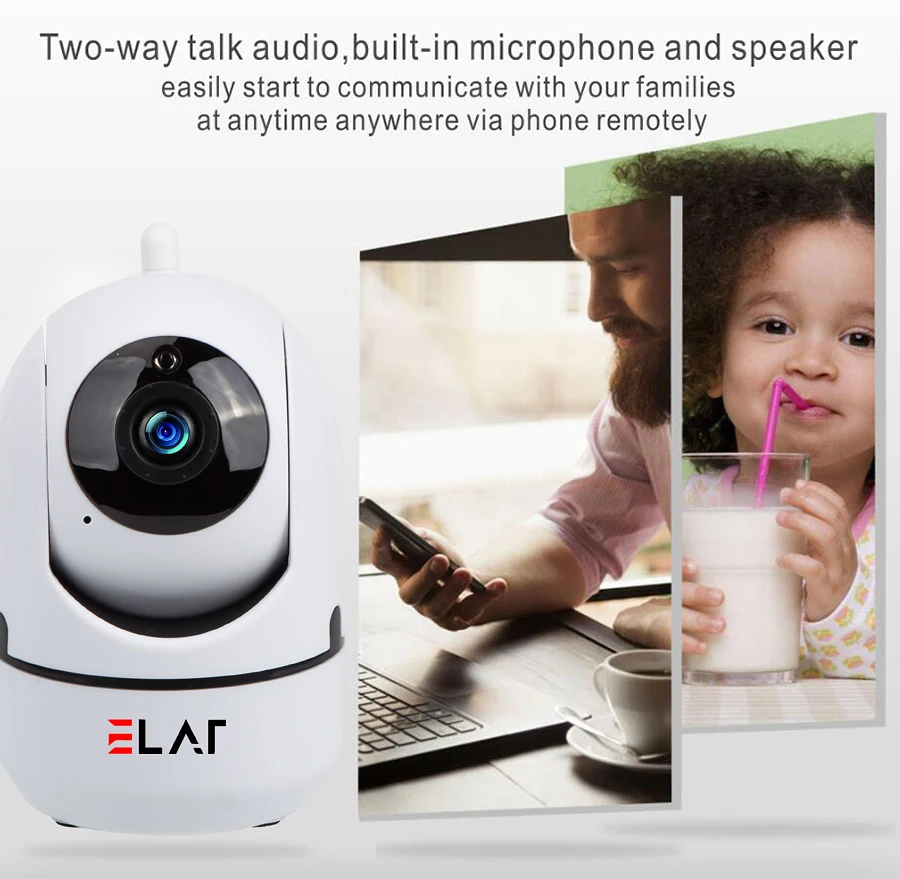 ELAF 1080P HD MINI IP Camera Wireless Home Security Surveillance Video Baby Monitor IR Night Vision Smart Network CCTV Camera ELAF 1080P HD MINI IP Camera Wireless Home Security Surveillance Video Baby Monitor IR Night Vision Smart Network CCTV Camera