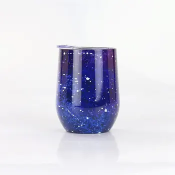 

Free Custom Red Wine Glass Ice Beer Mug Cold Coffee Cup 9oz Stainless Steel Vacuum flask Office Drinking Water Christmas Gift Q6