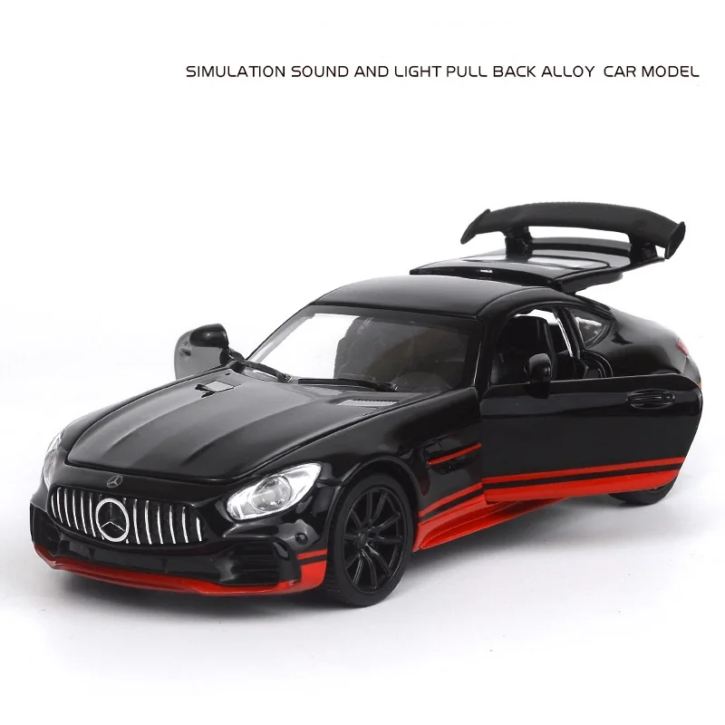 1:32 моделирование для Benz AMG GT сплав спортивная модель автомобиля с оттягиванием и