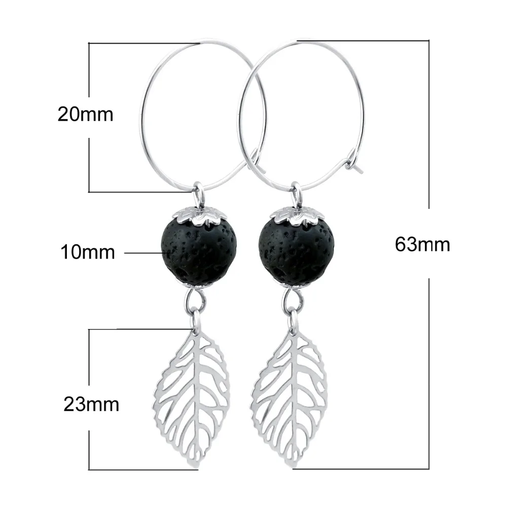 ZP-ES003-5 Lava Diffuser Earrings 
