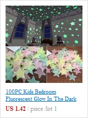 Светящиеся в темноте звезды наклейки на стену 407 шт. круглый точечный световой декор для детской комнаты