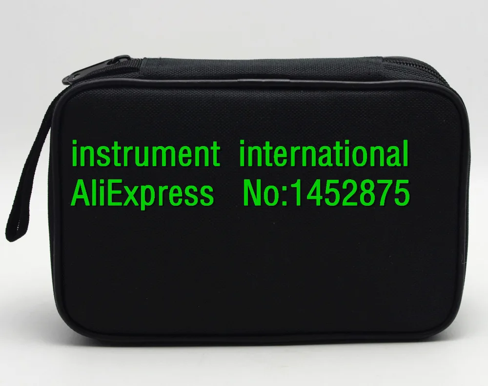 Double Layer Zipper Carrying Case/Bag for FLUKE HIOKI UNI-T SANWA Multimeters 