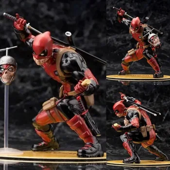 

ARTFX + Marvel X-men Deadpool with Skull Head PVC 16cm Action Figure Toys