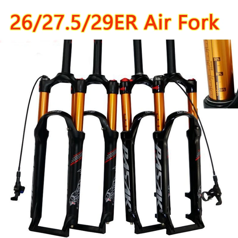 Bicycle air fork 26 27.5 29 ER MTB mountain bike suspension fork air