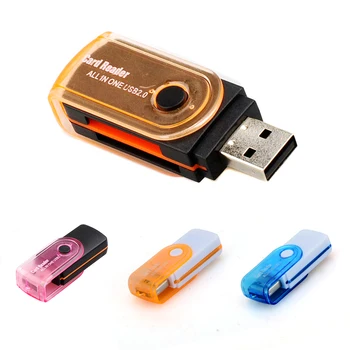 

Multifunction USB 2.0 All In One Multi Memory Card Reader For Micro SD/TF M2 MMC SDHC MS Memory Cards Readers Random Colors