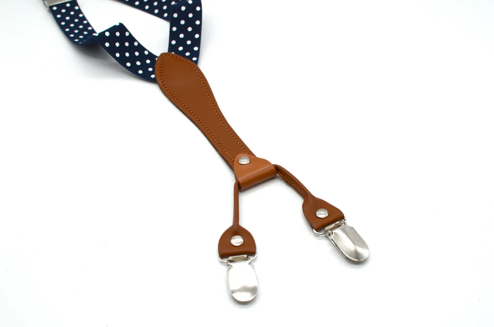 Женский набор галстуков на подтяжках с бантиком в горошек, бандажный галстук для мужчин, унисекс, для взрослых, комплект из полиэстера