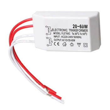

Electronic Transformer Entrance AC220-240V 50 / 60Hz 20-60W For LED Halogen Bulb Lamp