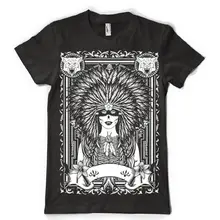 the virgin tribes indian ( white print ) mens tshirt tee dtgTop Tee 100% Cotton Humor Men Crewneck Tee Shirts Black Style