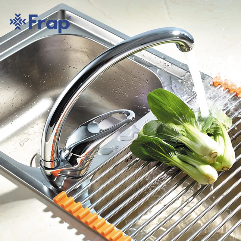 Cena Frap 360 stopni rotacji kuchnia kran pojedynczy uchwyt dla bateria kuchenna chromowane wykończenie F4103 F4104 F4156 F4150 F4163