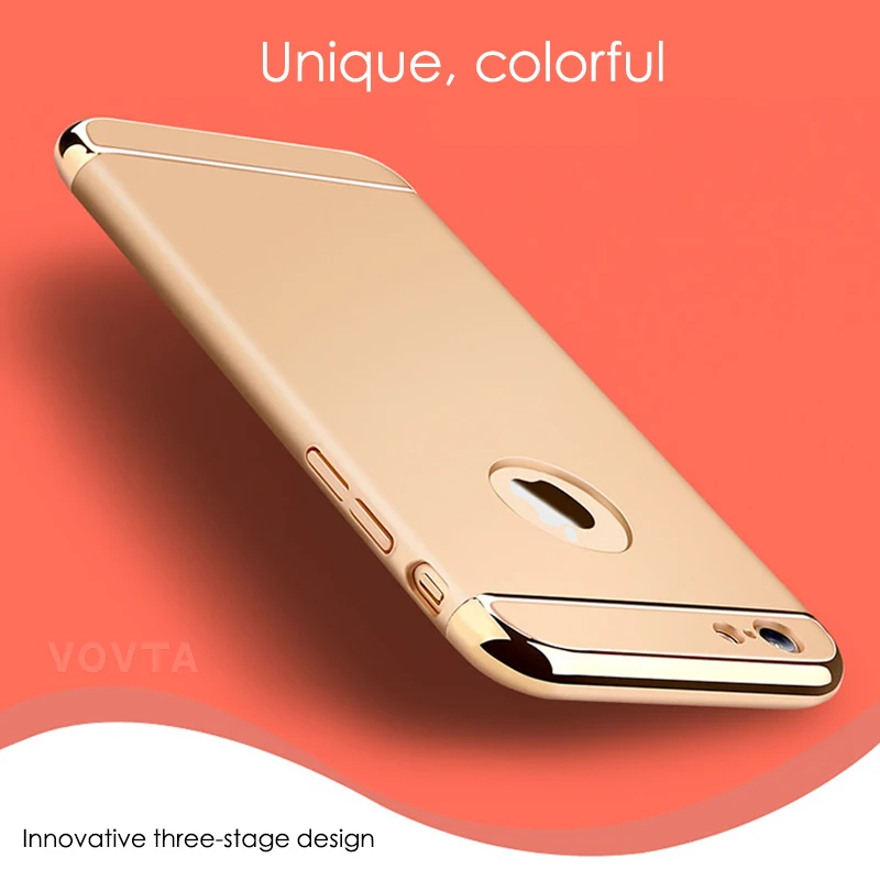 Luxury Plating Scrub Protective case For iPhone 6s 6 Cover Bumper On The for iPhone 5 5S SE Case 6s 6 plus Anti-knock Shell1